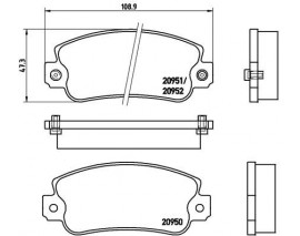 ÖN BALATA PANDA 650