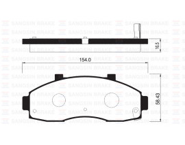 ÖN BALATA PREGIO 2.5D 95-04 PREGIO 2.7D 97 GDB3263