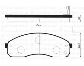 ÖN BALATA PREGIO TB 2.5D 95-04 2.7D 97 2.5TCI 02 GDB3301-GDB3261