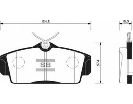 ÖN BALATA PRIMERA 1.6 2.0 96-01 ALMERA 1.8 1.5DCİ 2.2 03 GDB3168