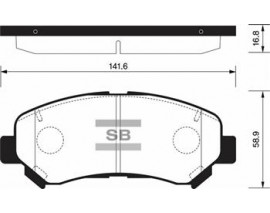 ÖN BALATA QASHQAI 1.5 DCİ-1.6-2.0-2.0 DCİ 07 XTRAIL 2.0-2.0DCİ-2.5 07 KOLEOS 2.0DCI 08 GDB3467