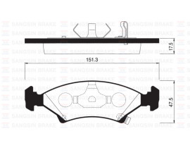 ÖN BALATA SEPHIA 1.5I 16V-1.8I 16V 96-98 GDB3224-GDB3096