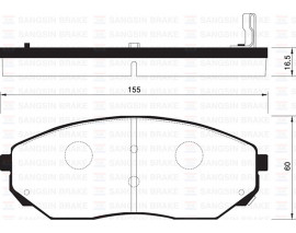 ÖN BALATA SORENTO 2.5 CRDI 3.3 3.5 V6 2.4 02 GDB3343-GDB3452