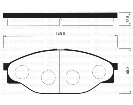 ÖN BALATA TOYOTA HIACE MİNİBÜS 90/95 HILUX PICK UP 98 GDB3109-GDB351