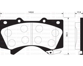 ÖN BALATA TOYOTA LAND CRUISER V8 J15-J20 08 GDB3524