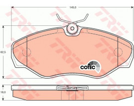 ÖN BALATA TRAFIC 3.01 06 VIVARO 8.01 06 PRIMASTAR 01 06