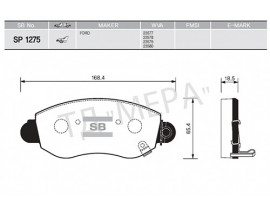 ÖN BALATA TRANSIT V184 01 GDB1424-GDB1461
