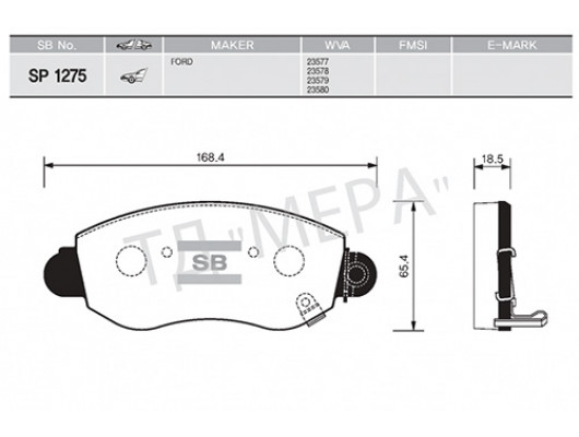 ÖN BALATA TRANSIT V184 01 GDB1424-GDB1461