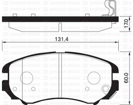 ÖN BALATA TUCSON 04 -SONATA 2.0 CRDI 01/04 COUPE 3.02 KIA MAGENTIS 05 GDB3422-GDB3386-GDB3409