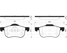 ÖN BALATA VITARA 2.0 16V-2.0 V6 16V-2.0TD-CABRIO 1.6 16V-GRAND VITARA 00-03 GDB3132
