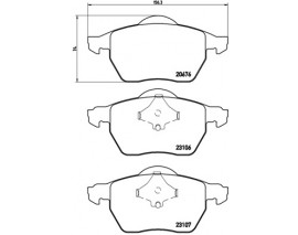 ÖN BALATA VOLVO 850 2.0 2.3 T5 2.5 91-96 S70 2.3 2.4 2.5 97-00 V70 97-00 C70 2.0T 97-02