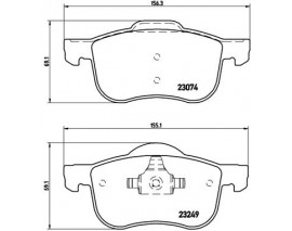 ÖN BALATA VOLVO S60 00-10 S80 98-06 V70 97-07 XC70 00-07 S70 97-00 FTE KIRMIZI KUTU