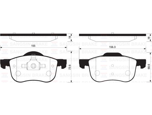 ÖN BALATA VOLVO S60 00-10 S80 98-06 V70 97-07 XC70 00-07 S70 97-00 GDB1388