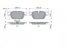 ÖN BALATA VOLVO S90 2016 XC90 II 2014 V60 2016 XC60 2017 XC40 2017 18 JANT 0986424844