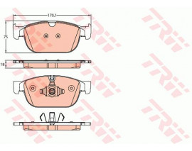 ÖN BALATA VOLVO S90 2016 XC90 II 2014 V60 2016 XC60 2017 XC40 2017