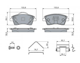ÖN BALATA VOLVO XC40 1.5T3 2019 2.0 D3 D4 T2 T4 T5 B4 B5 2018 16 JANT