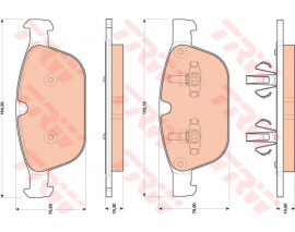 ÖN BALATA VOLVO XC60 D3 2008-2017 D4 12-17 D5 08-15 T5 2010-1207 T6 2008-2017 156