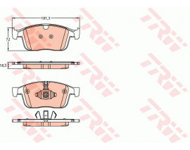 ÖN BALATA VOLVO XC60 D3 2015-17 D4 15-17 T5 2015-2017 T6 2013 156