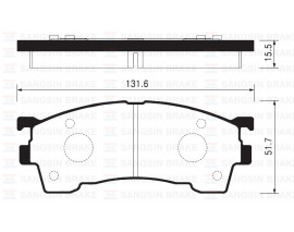 ÖN BALATASI MAZDA 626 1.6 1.8 2.0 91-97 GDB1139-GDB3304-GDB3209-GDB3192