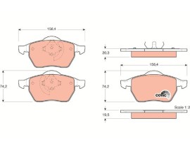ÖN DİSK BALATA AUDI 80 B4 AVANT 8C5 -A4 B5 8D2 -A4 B5 AVANT 8D5 -VOLKSWAGEN PASSAT B5 3B2