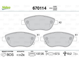 ÖN DİSK FREN BALATASI FIAT 500L 0.9 TWİNAİR TURBO 8V S S 10.12 09.15 FR