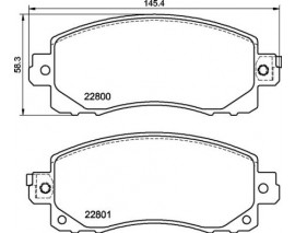 ÖN DİSK FREN BALATASI SUBARU IMPREZA 1.6/2.0 10/16
