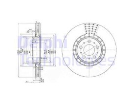 ÖN FREN AYNASI ADET VOLVO XC90 2.5T-D5-T6 2002-2010 17 JANT 336x30x5DLxHAVALI 31262489