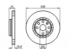 ÖN FREN AYNASI ASTRA F-VECTRA A-CORSA B-ASCONA C-AVEO-KALOS 03 13 256x20x4DLxHAVALI 569010-93182285
