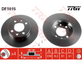 ÖN FREN AYNASI CLIO-TWINGO B/C57 1.1 1.2 93 R5 84-88 238x8.2x4DL