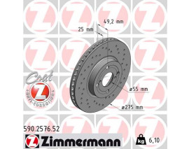 ÖN FREN AYNASI COROLLA 1.4 D-2.0 D E12 07/04 1.8 VVTL-İ TS 02 275x25x4DLxHAVALI DELİKLİ 986479245-DF4317