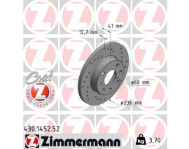 ÖN FREN AYNASI CORSA B-ASTRA F-VECTRA A-ASCONA C-COMBO B 94-01 236x13x4DL DOLU DELİKLİ