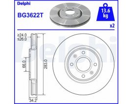 ÖN FREN AYNASI CORSA F-CROSLAND X-MOKKA E-PARTNER-BERLINGO-307-207-208-2008-1007-308-C3-C3 AIRCROSS- C4-C5-XSARA-DS3 283x26x4DLxHAVALI 4249.84-4249.18