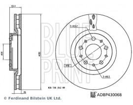 ÖN FREN AYNASI DİSK FIAT EGEA 16 1.0 1.3 MTJ 1.4 1.5 1.6 MTJ 5 BİJON DIŞ:284MM K:24MM