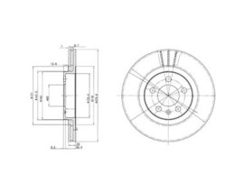 ÖN FREN AYNASI GOLF IV 97-06 BORA 98-05 OCTAVIA 99 TOLEDO II-LEON 99-06 A3 99 280x22x5DLxHAVALI 1J0615301P-1JO615301E