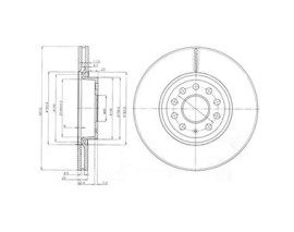 ÖN FREN AYNASI GOLF V-VI-JETTA III-PASSAT VII-CADDY III-A3 03 ALTEA 04 LEON 05 312x25x5DLxHAVALI 5C0615301E-5Q0615301F-JZW615301H