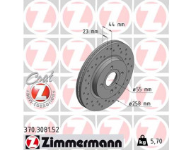 ÖN FREN AYNASI HAVALI MAZDA 2 1.3/1.4 MZR-CD/1.5/1.6 MZ-CD 07- DELİKLİ 986479541-DF4966