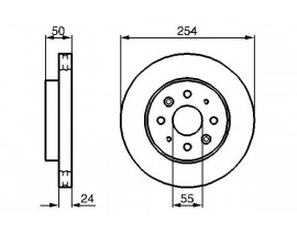 ÖN FREN AYNASI HAVALI RIO 1.5 - RIO KOMBI DC 1.3-1.5 08/02-02/05 0986479D03