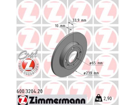ÖN FREN AYNASI POLO 1.0-1.3-1.4-1.6-1.9D 94 HAVASIZ 986478620-DF2755