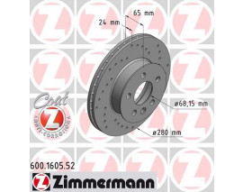 ÖN FREN AYNASI T4-CARAVELLA 1.8-1.9D-1.9TDI-2.0-2.4D-2.5-2.5TDI-2.8 90-97 279.8x24x5DLxHAVALI DELİKLİ -986478548-DF1596