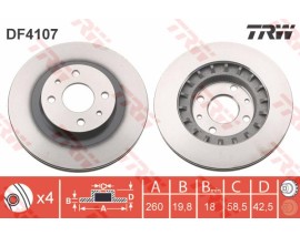 ÖN FREN AYNASI VEGA 110-11216V95 260x19.8x4DLxHAVALI