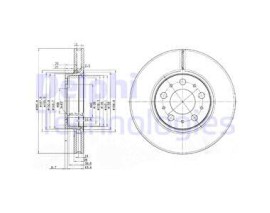 ÖN FREN AYNASI VOLVO S60 00-10 S80 98-06 V70 97-07 XC70 00-07 285x5DL KÜÇÜK TİP 31400739-946133