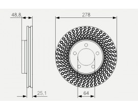 ÖN FREN AYNASI VOLVO V40 D2 D3 D4 T2 T3 T4 T5 HATCHBACK 12 278x5DL 15 JANT İÇİN HAVALI