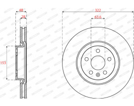 ÖN FREN AYNASI VOLVO XC40 2018 XC60 2017 S90 II 2016 V90 II 2016 V60 2018 CAP 322X5DL