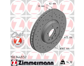 ÖN FREN AYNASI X5 E70 3.0 SD-XDRİVE 48 İ 07 X6 35 D-XDRİVE 35 D-35 İ 08 HAVA KANALLI DELİKLİ -986479635-DF6408S