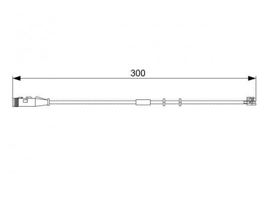 ÖN FREN BALATA FİŞİ İKAZ KABLOSU ASTRA H-ZAFIRA B 04 VECTRA C 1.9-2.0-2.2 GTS 04 300mm