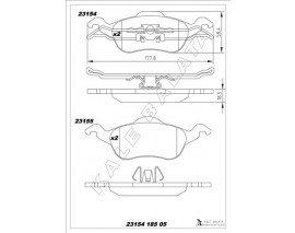 ÖN FREN BALATA FORD FOCUS 1.4L 1.6L 1.8L 2.0L 98-04