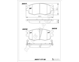 ÖN FREN BALATA HYUNDAI ACCENT ERA 1.4L 1.6L benzinli 06-10 1.5L CRDi dizel 06- / İ20 1.4L D4FC CRDi dizel 08- / KIA RIO 1.4L 1.6L benzinli 05- 1.5L CRDİ 06-