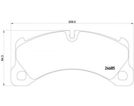 ON FREN BALATASI-17.0MM PORSCHE CAYENNE MACAN PANAMERA