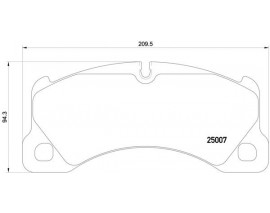 ON FREN BALATASI-17.1MM PORSCHE CAYENNE MACAN PANAMERA