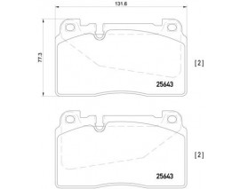 ON FREN BALATASI 17MM AUDI A6 15-18 Q5 13-17 PORSCHE MACAN